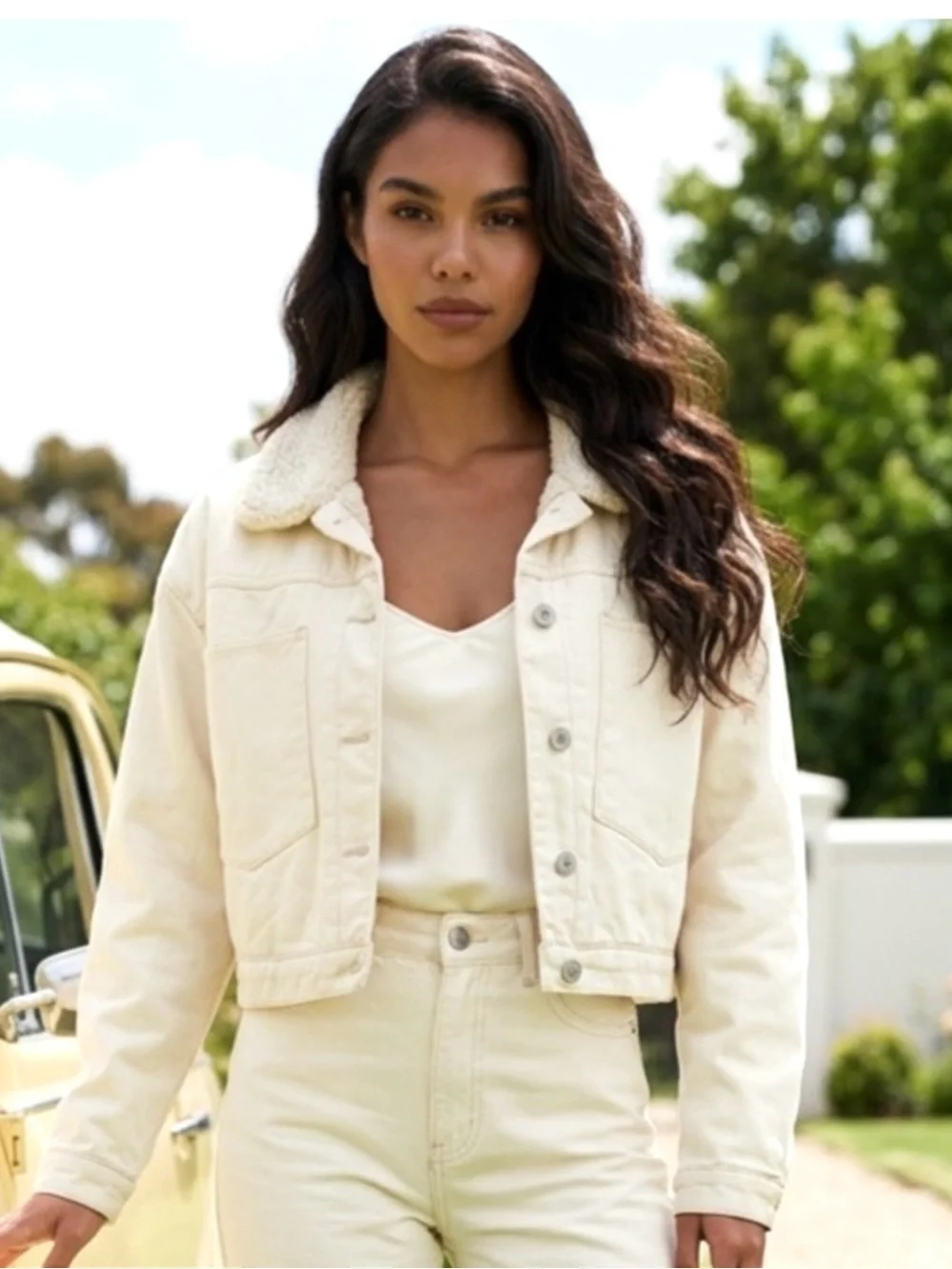 Stoosh Vintage Denim Cropped Jacket